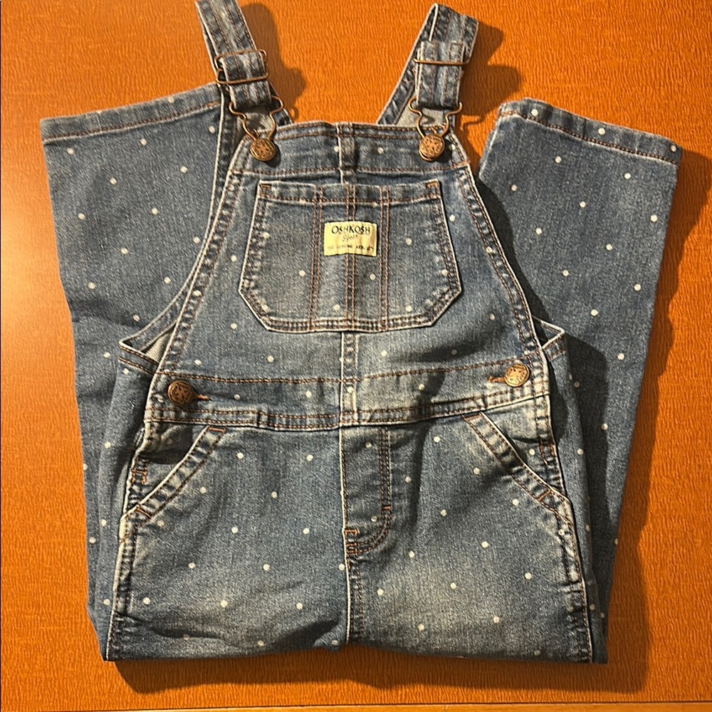 OshKosh‎ B'gosh Blue Polka Dot Overalls